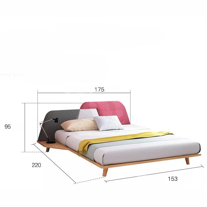 سرير خشبي بتصميم حديث و انيق