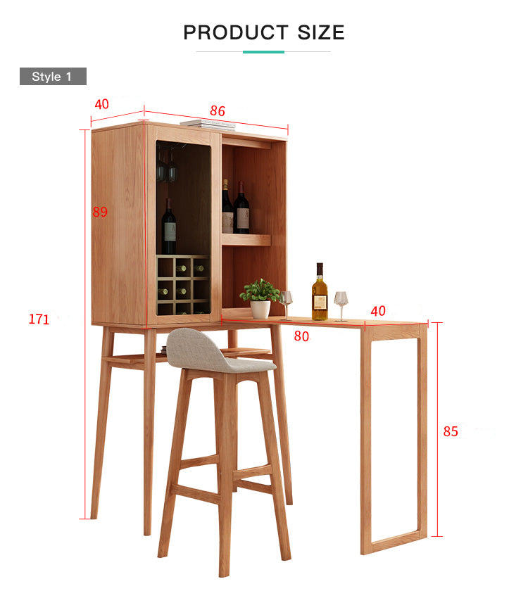 كوفي كورنر خشبي بسيط قابل للطي