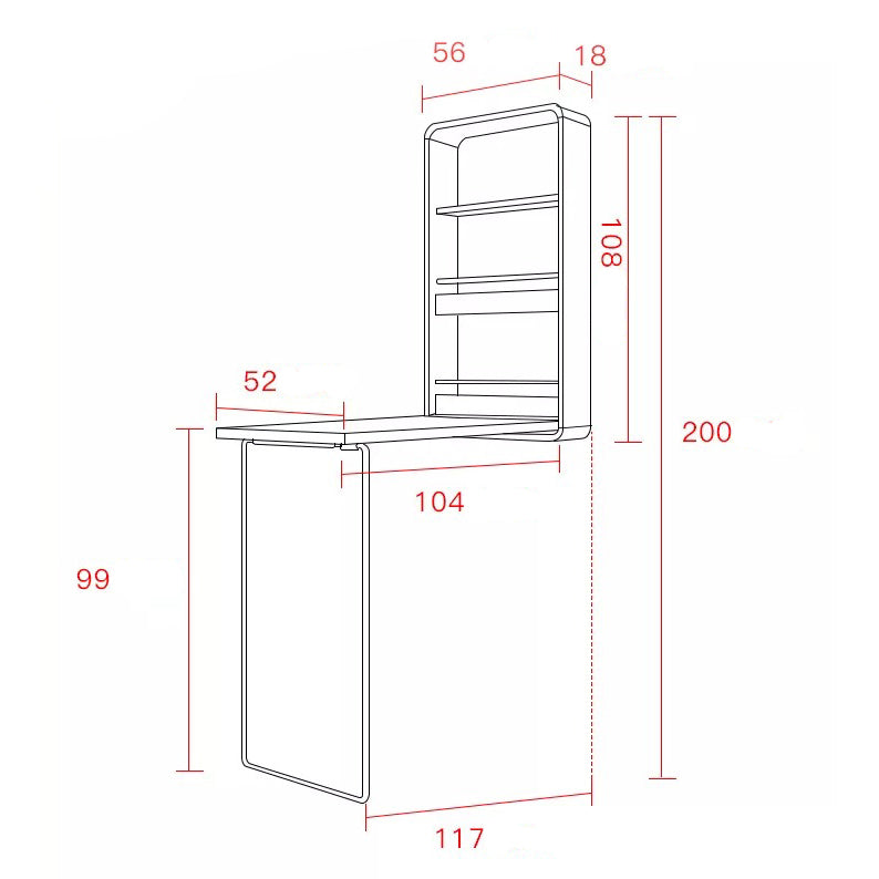 كوفي كورنر تصميم بسيط فاخر بطاولة مدمجة