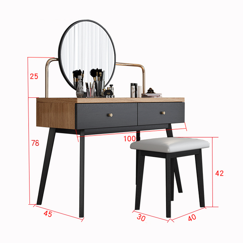 تسريحة فاخرة مع كرسي بتصميم عصري