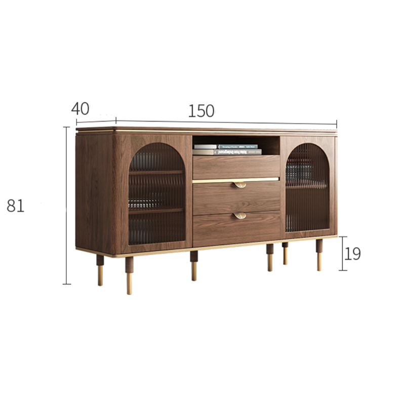 خزانة خشبية فاخرة بني