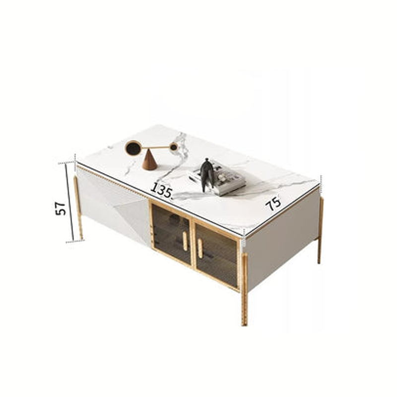 طاولة قهوة ذهبية فاخرة