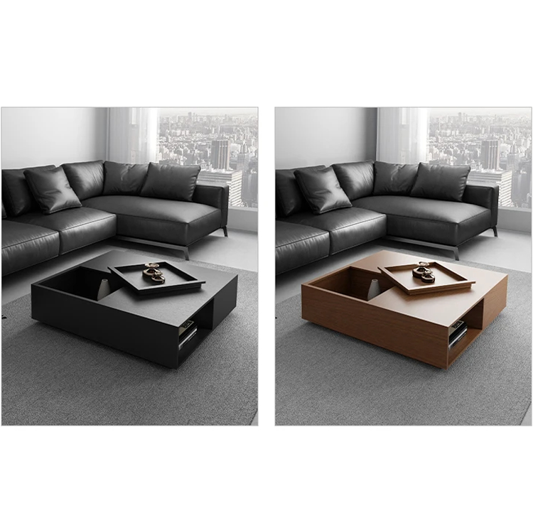 طاولة قهوة بمساحة تخزين داخلية