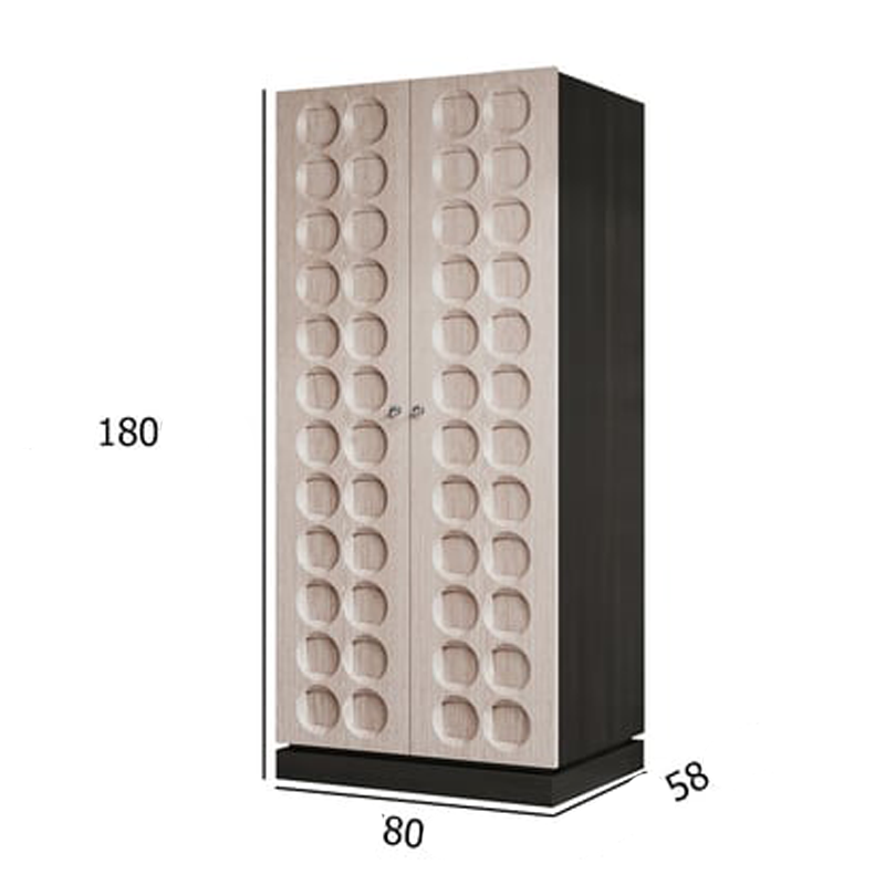 دولاب ملابس خشبي تصميم مميز
