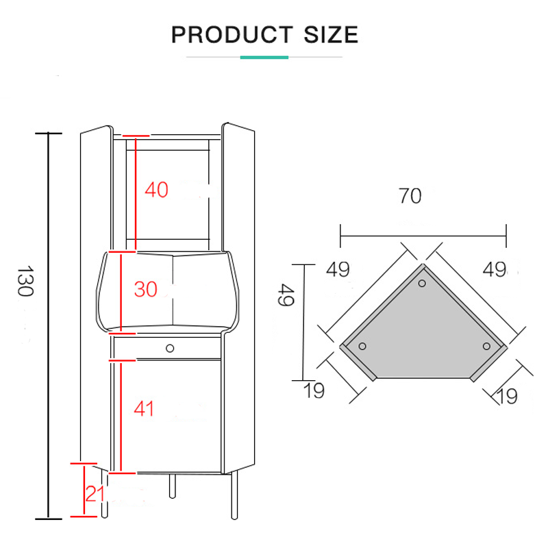 كوفي كورنر فاخر من خشب عالي الجودة