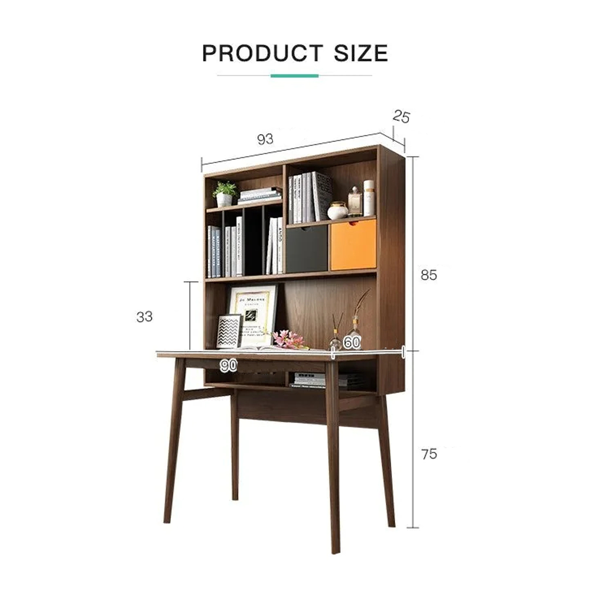 مكتب كمبيوتر خشبي حديث