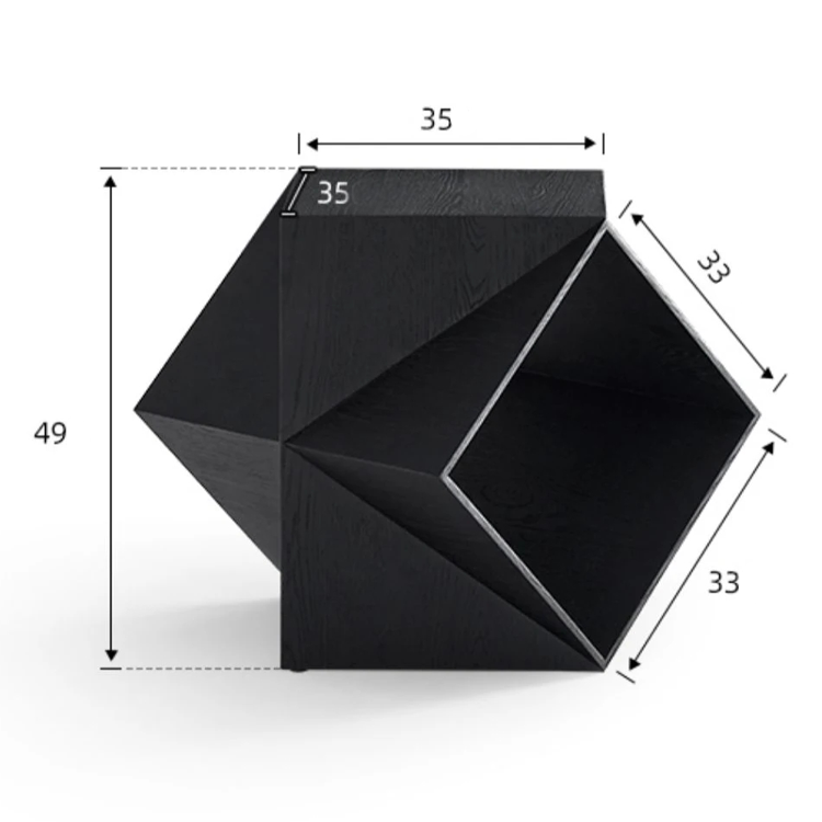 طاولة جانبية بتصميم متداخل ومميز