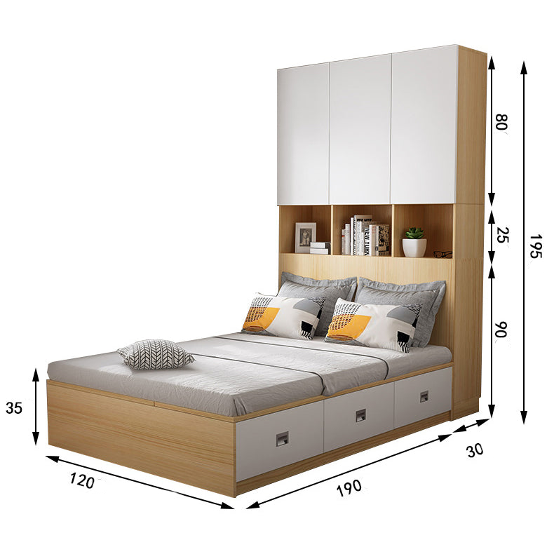 سرير اطفالي بوحدات تخزين ملابس