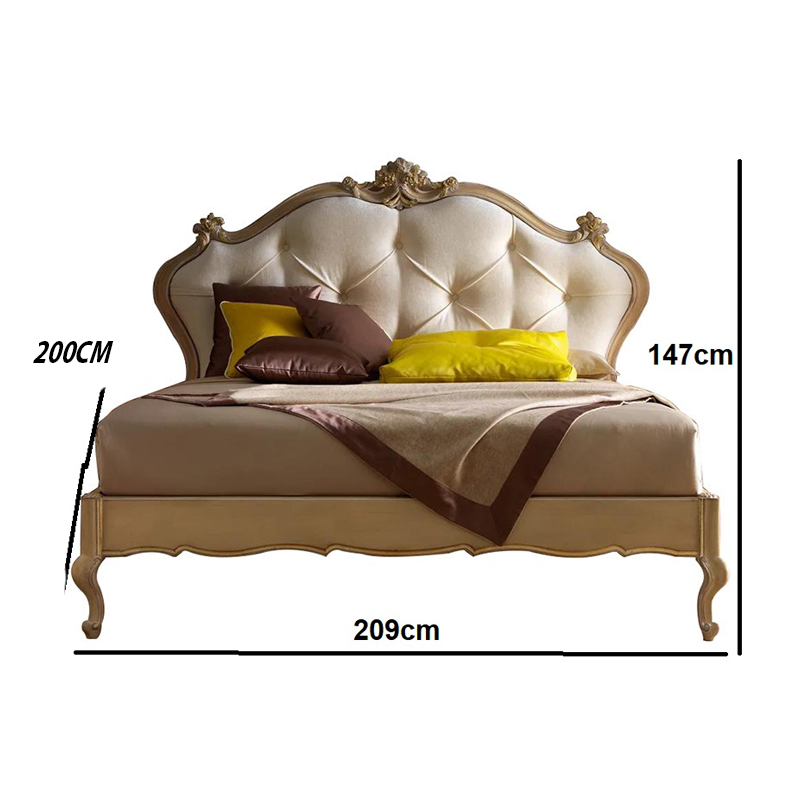 سرير مخملي بتصميم ايطالي