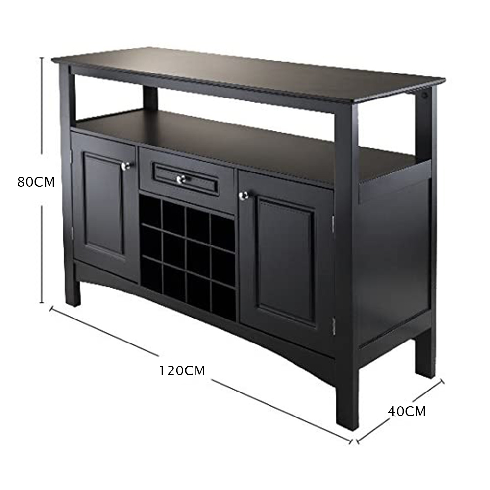 ركن كوفي خشبي اسود