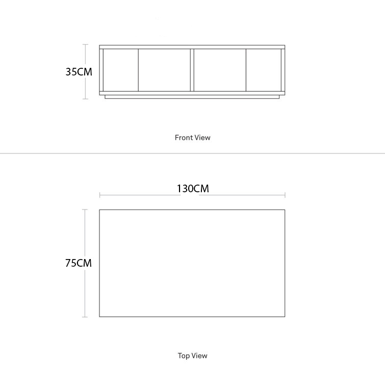 طاولة قهوة خشبية بمساحة تخزين