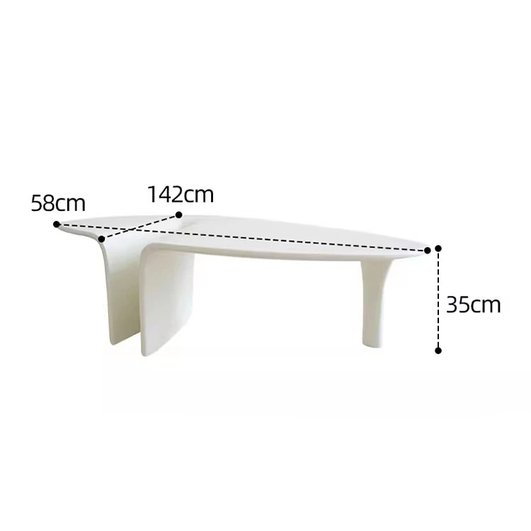 طاولة قهوة بتصميم منحني مميز