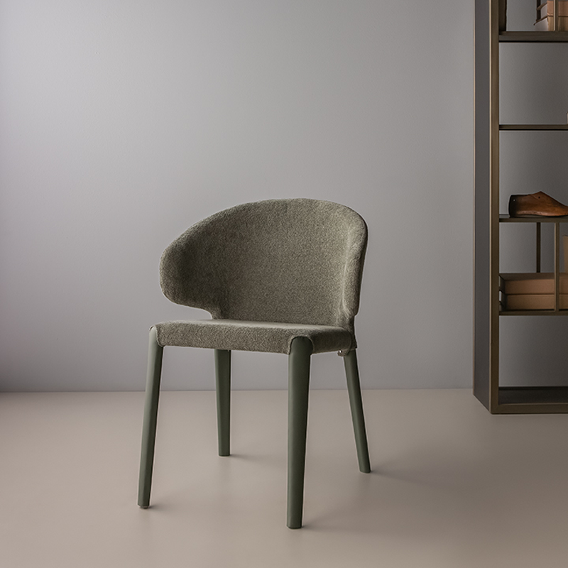 كرسي طعام خشب طبيعي تصميم مودرن