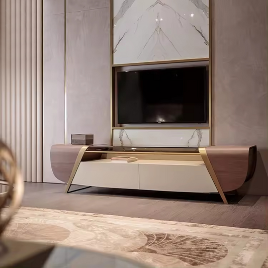 طاولة تلفاز بتصميم ملكي