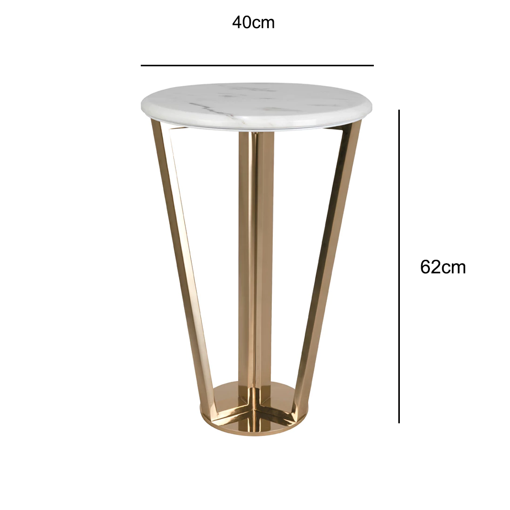 طاولة جانبية رخامية معاصرة