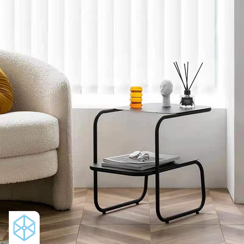 طاولة جانبية باسطح خشبي عصرية