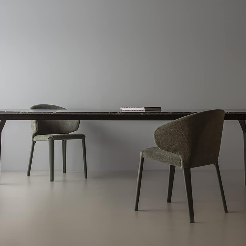 كرسي طعام خشب طبيعي تصميم مودرن