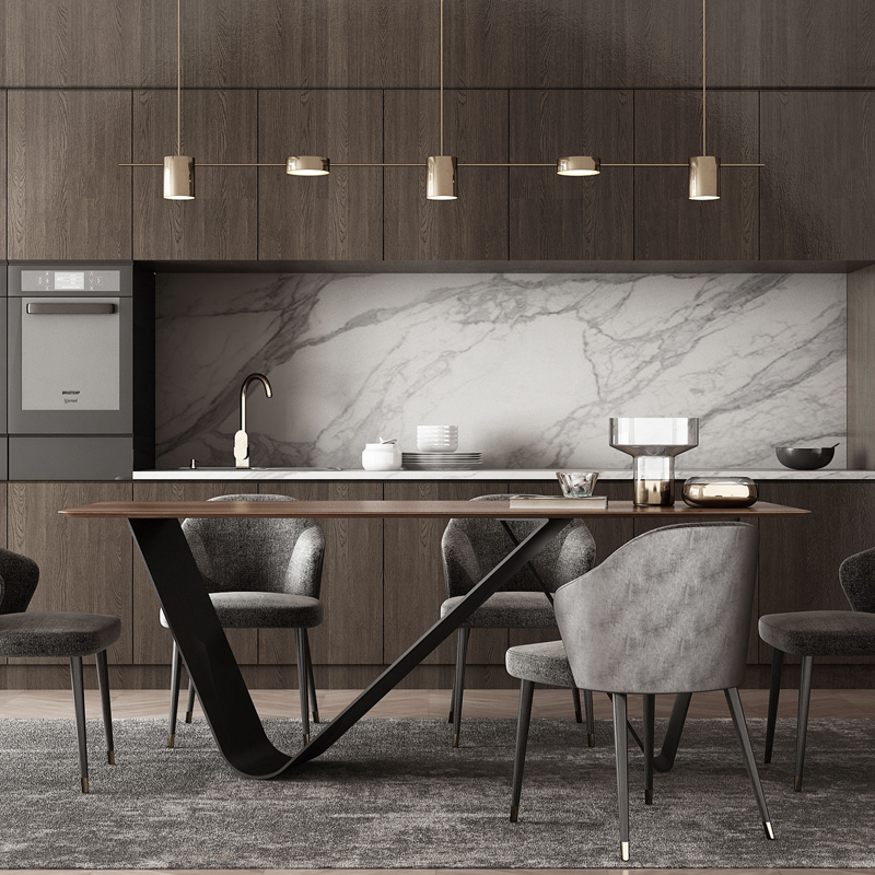 طاولة طعام خشبية أنيقه