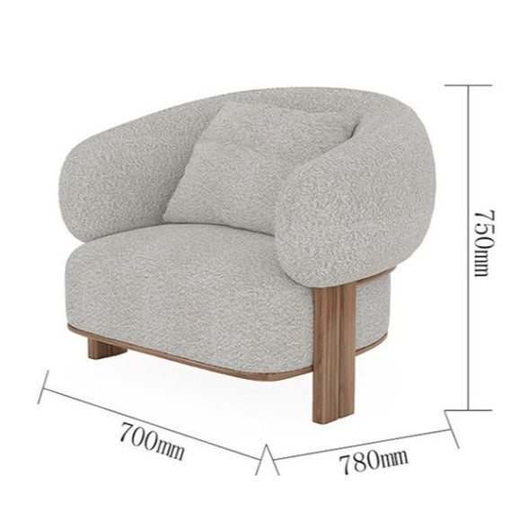 كنبة مفردة علي الطراز الاسكندنافي