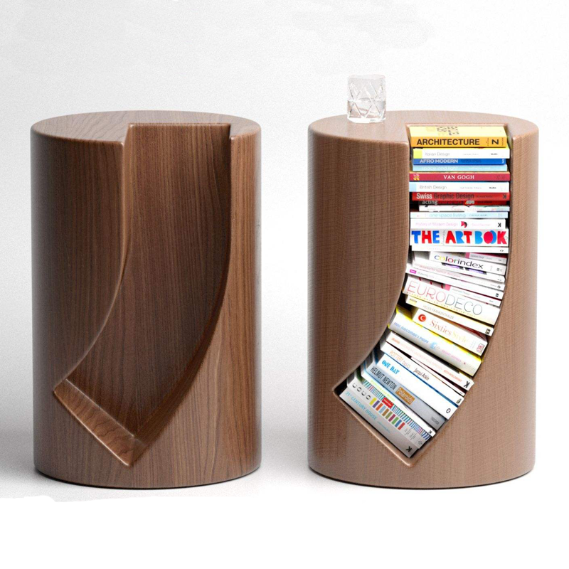 طاولة قهوة تحتوي على خزينة كتب