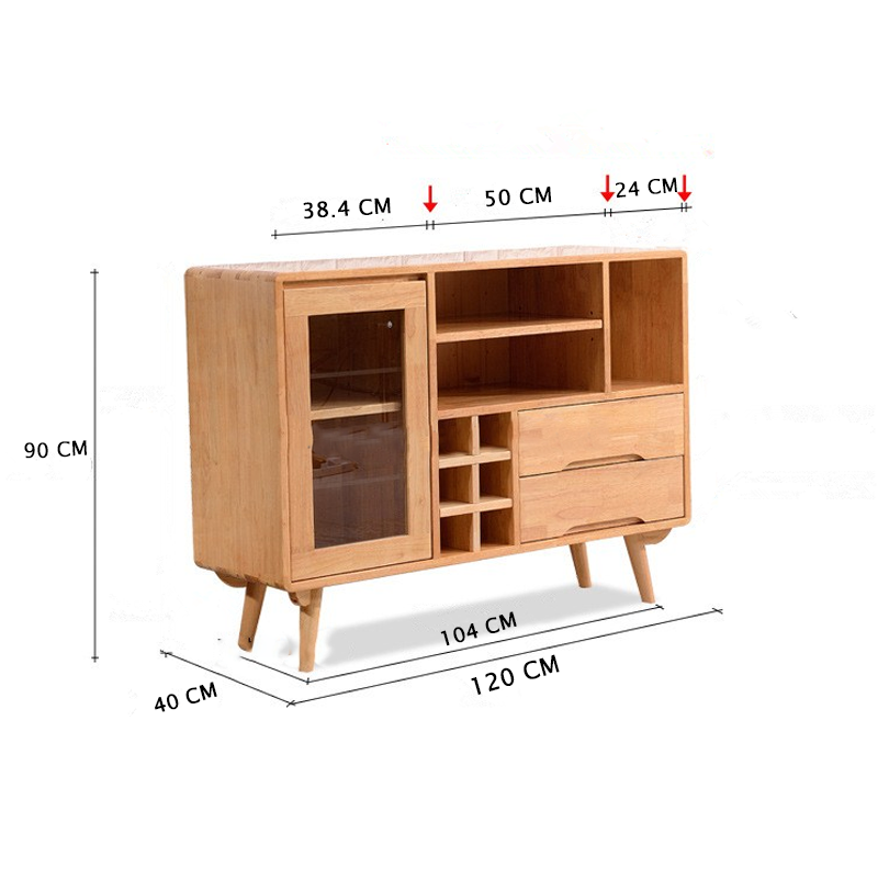 خزانة جانبية خشبية خديثة