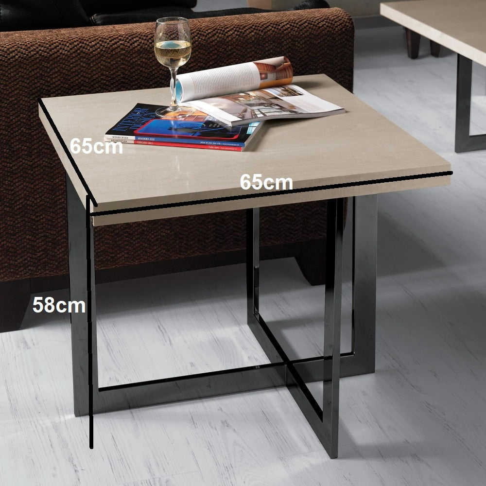 طاولة جانبية خشبية معاصرة