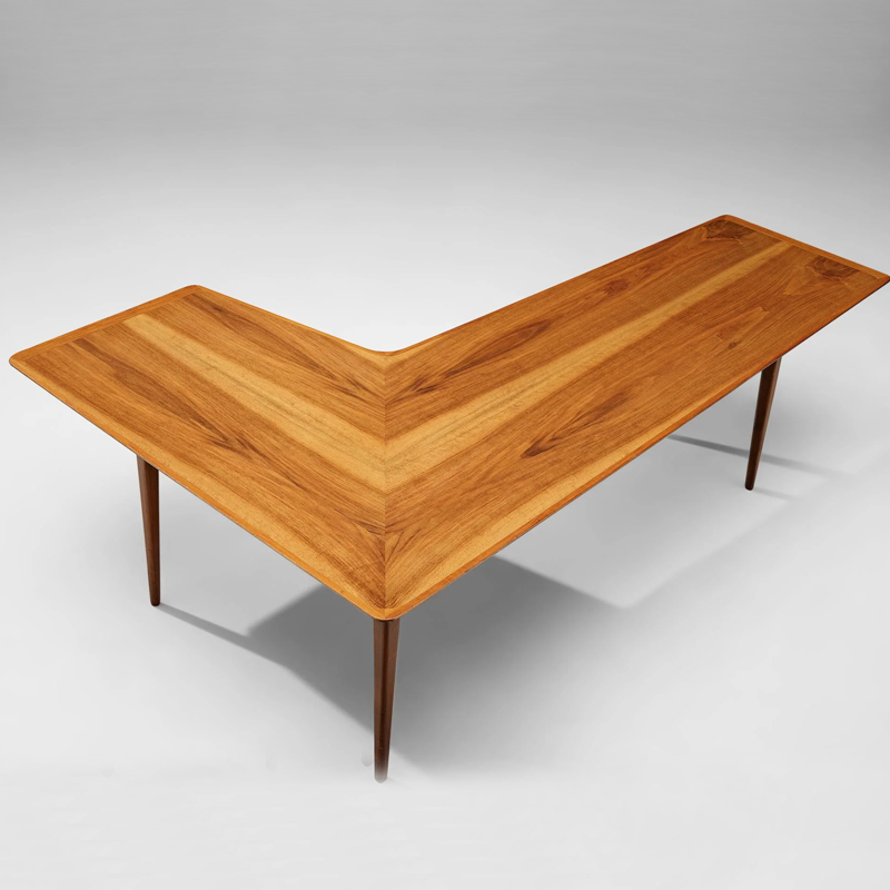 طاولة مكتب حرف L تصميم انيق