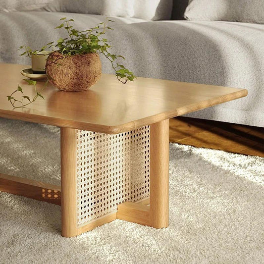 طاولة قهوة خشبية أنيقة