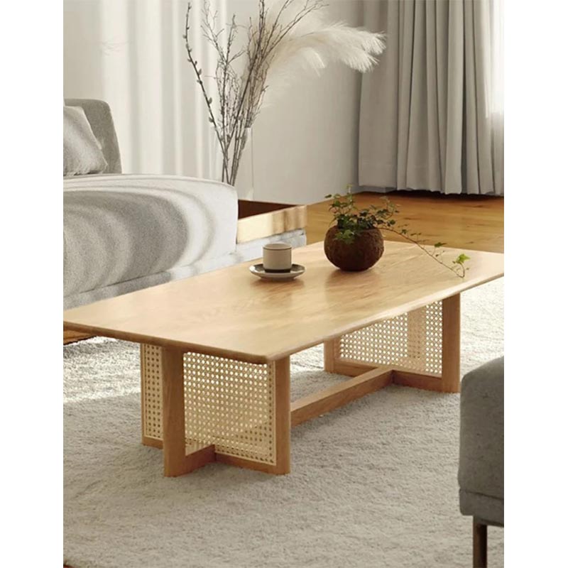 طاولة قهوة خشبية أنيقة