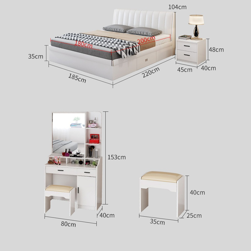 غرفة نوم كامله بتصميم بسيط