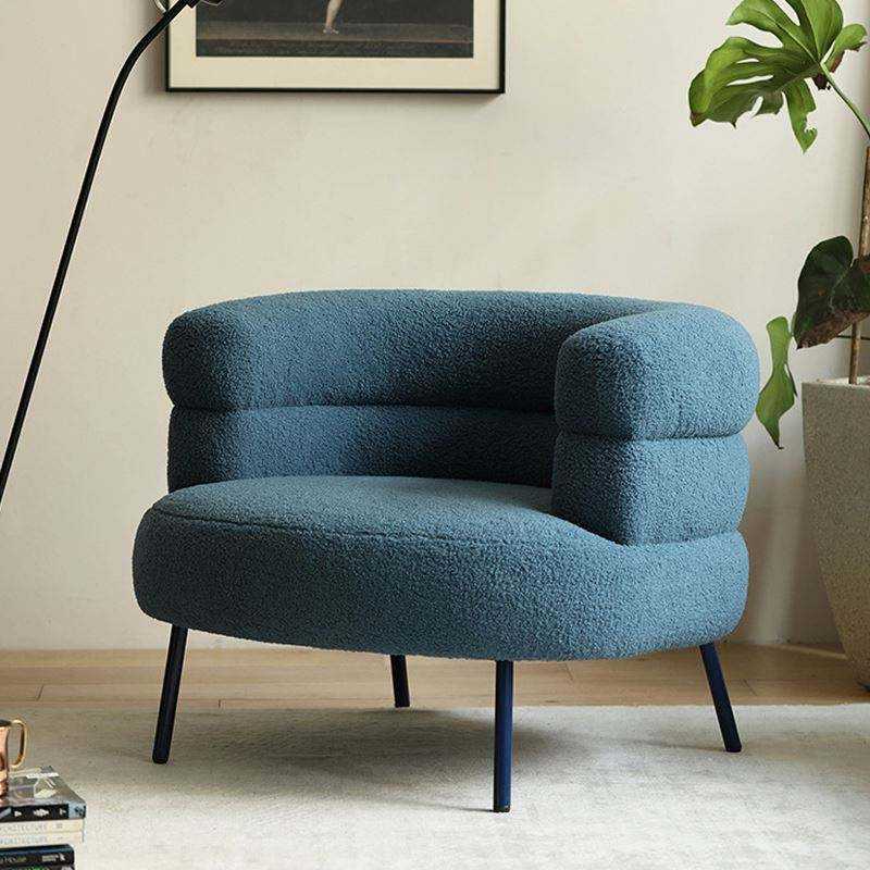 كرسي استرخاء من القماش البوكليه الفاخر