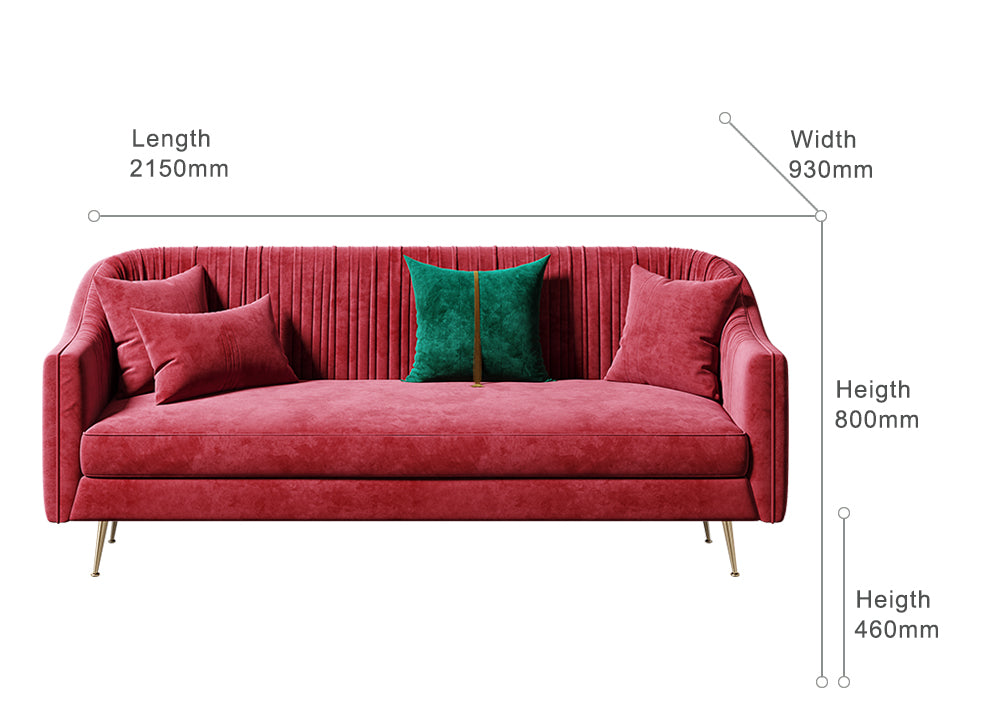 كنبة ثنائية بتصميم مميز