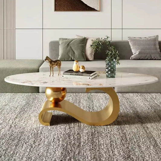 طاولة قهوة رخامية بتصميم عصري