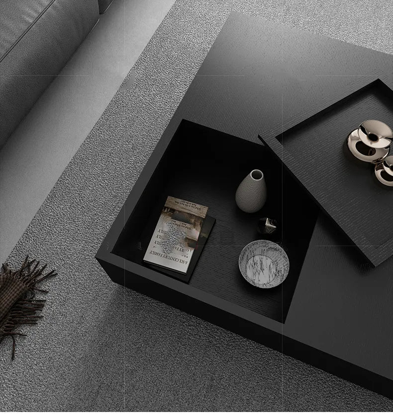 طاولة قهوة بمساحة تخزين داخلية