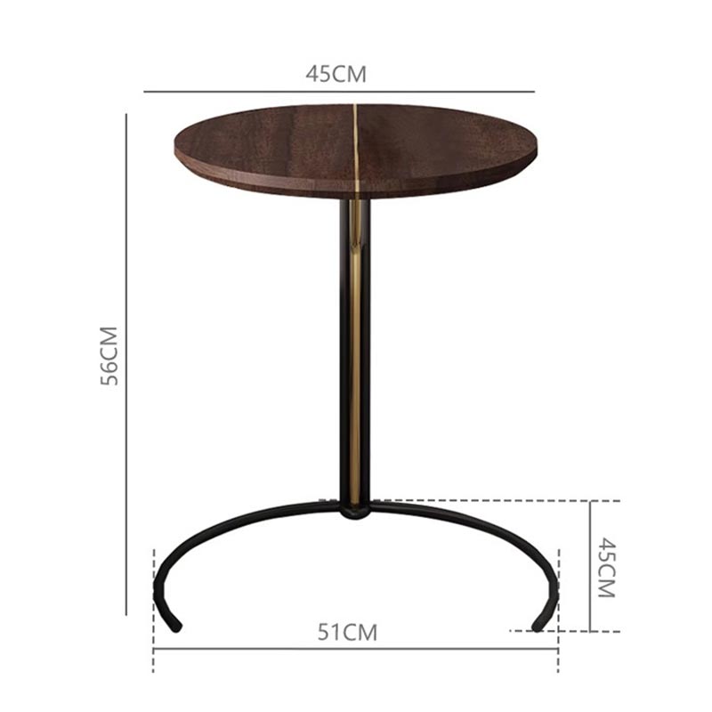 طاولة جانبية بارجل معدن