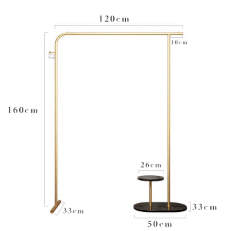 علاقة ملابس معدنية أنيقة