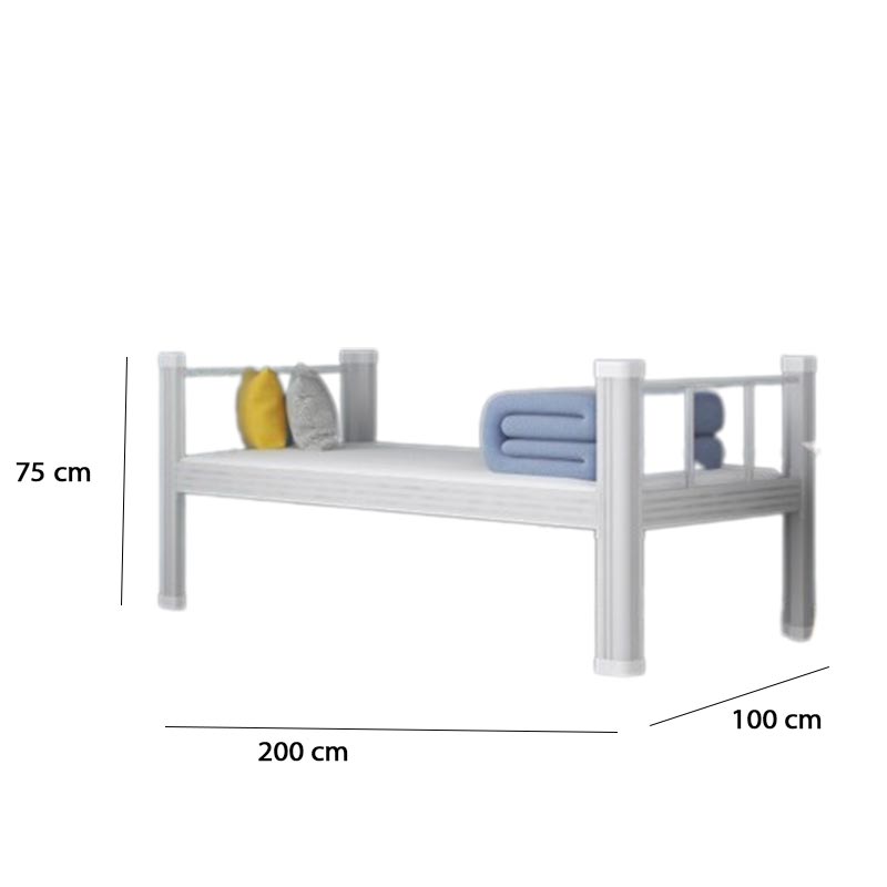 سرير مفرد بتصميم بسيط