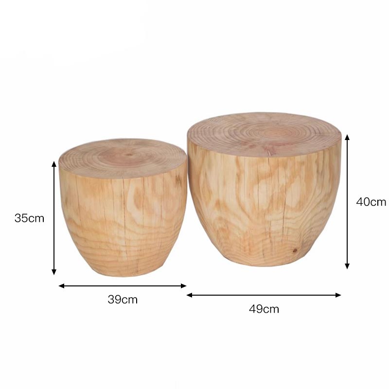 طاولة قهوة خشب طبيعى