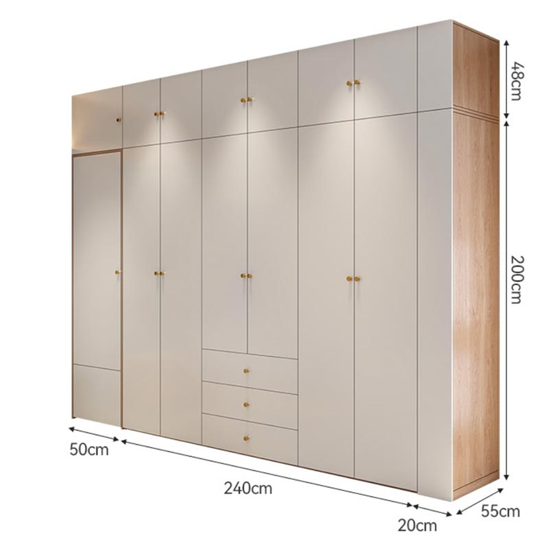 خزانة ملابس كبيره بتصميم مودرن