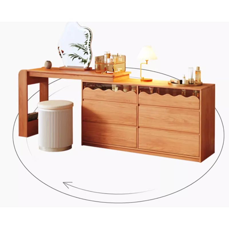 خزانة و طاولة مع مراية بتصميم حديث