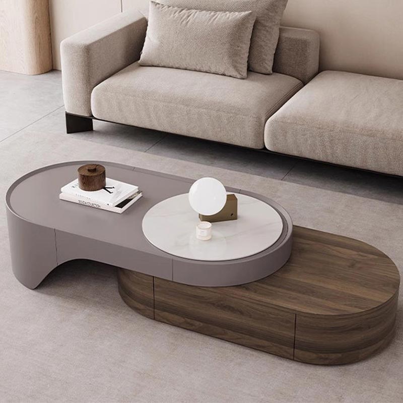 طاولة تلفاز مع طاولة قهوة تصميم عصرى