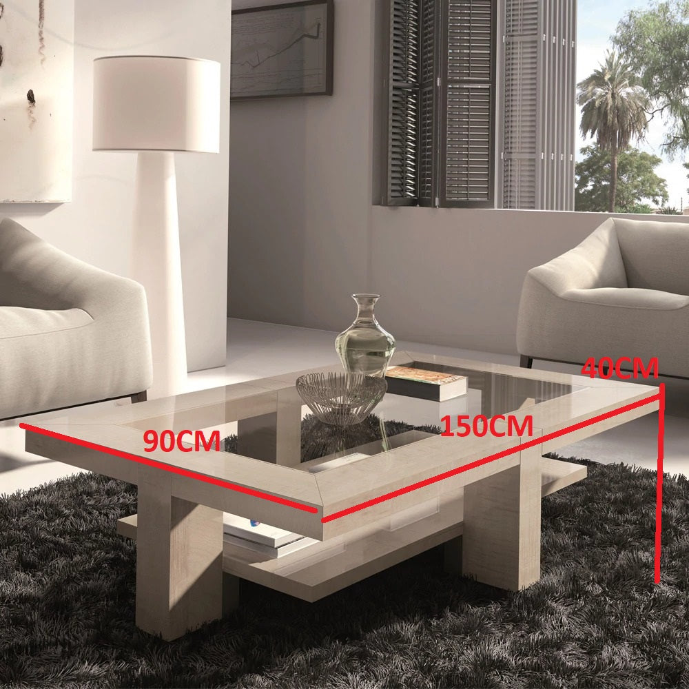 طاولة قهوة بتصميم بسيط و أنيق