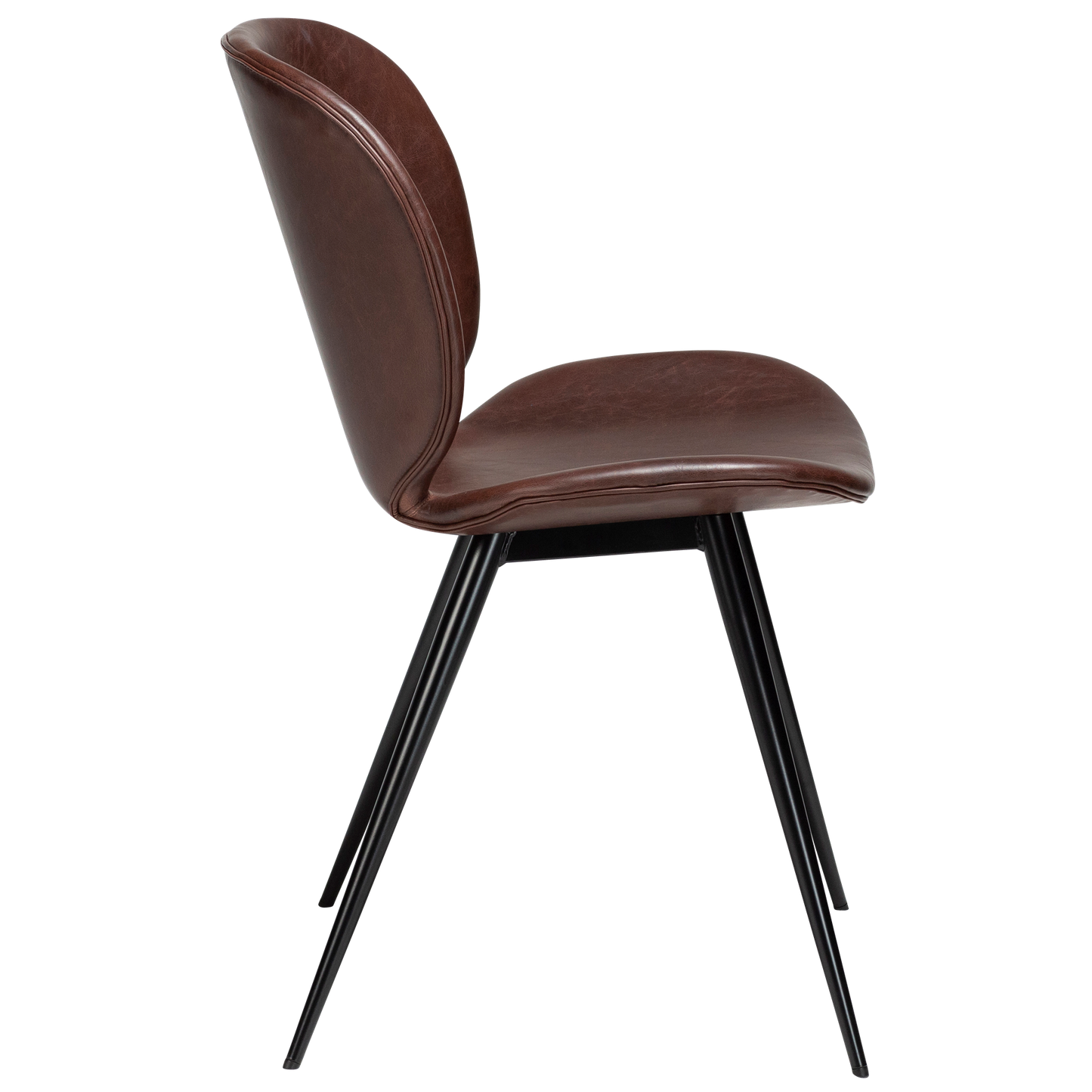 كرسي طعام جلد بتصميم انيق