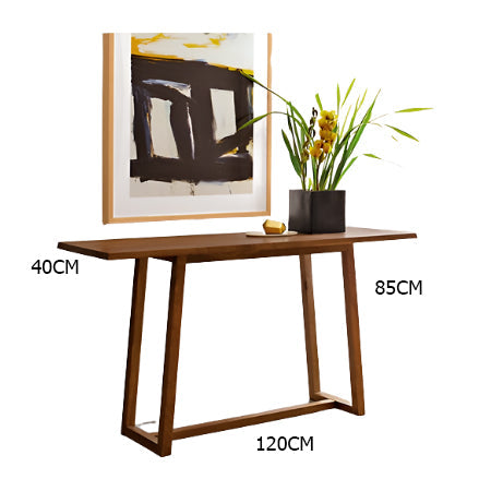 كونسول عصري أنيق بأرجل خشبية