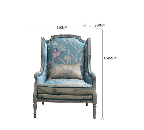 تسوق الان كرسي من القماش و الخشب اونلاين من منصة | بيوت