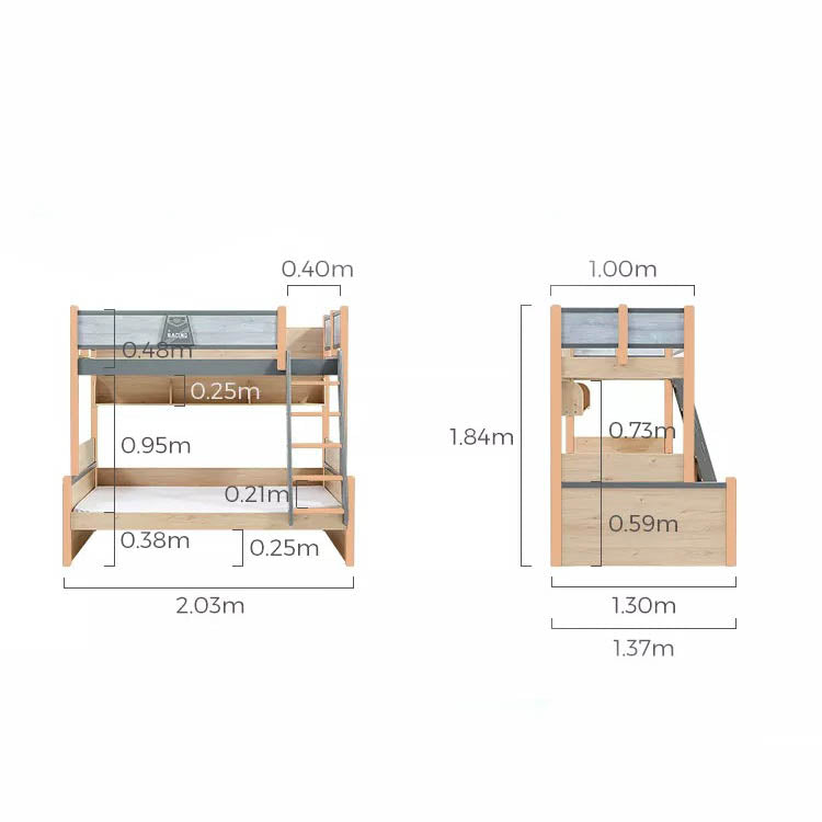 اشتري الان سرير نوم بطابقين للاطفالي بالوان متعددة | بيوت