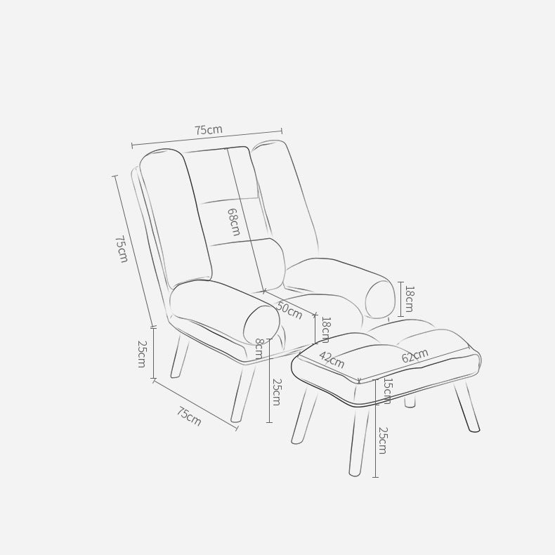 متوفر الأن كرسي استرخاء مع مسند للقدم باللون الأصفر | بيوت
