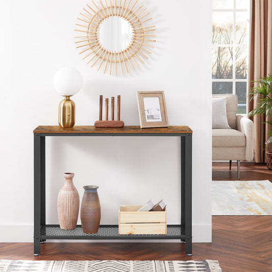 تسوق الان كونسول تصميم معدني بسطح خشبي اونلاين | بيوت