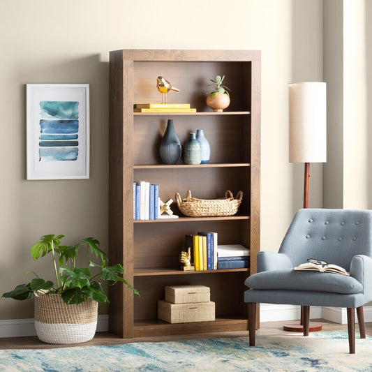 خزينة كتب خشبي ديكور