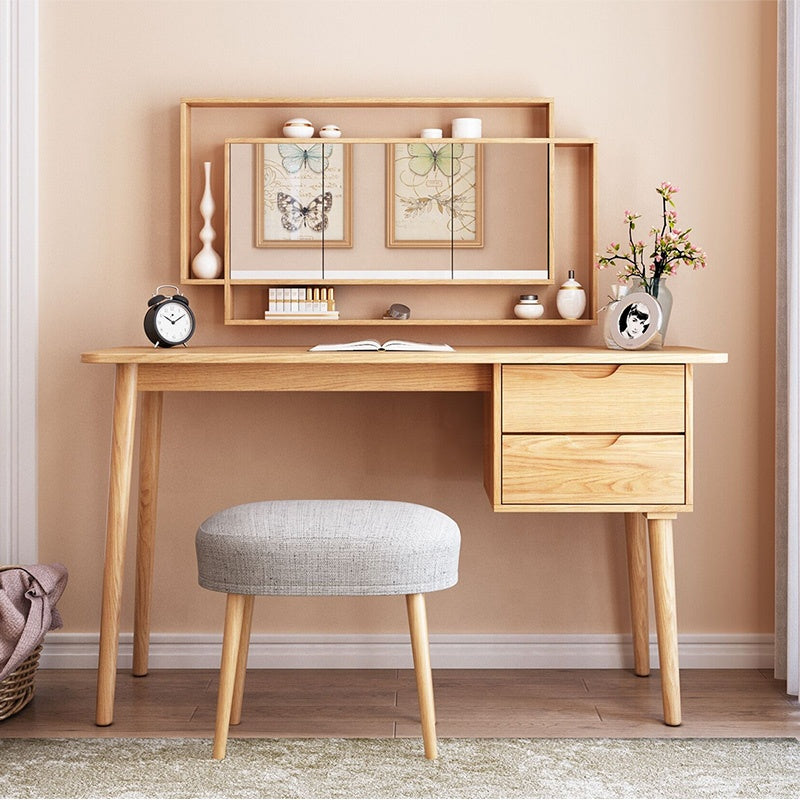 تسوق الان طاولة تسريحة مع مرآة قابلة للطي من الخشب | بيوت
